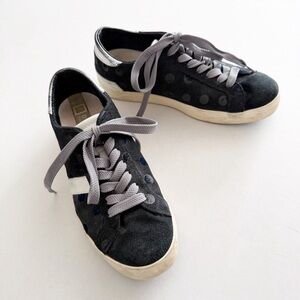 D.A.T.E. Sneakers Shows Date PREMIUM FLOCK SNEAKERS Anthropologie Black Dot